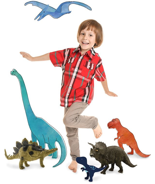 Jättimäiset dinosaurukset ja lapsesi