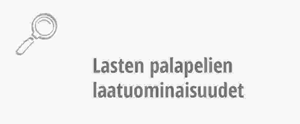 Lasten palapelien laatuominaisuudet