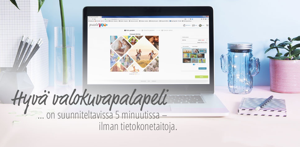 Valokuvapalapeli: helppo suunnitella